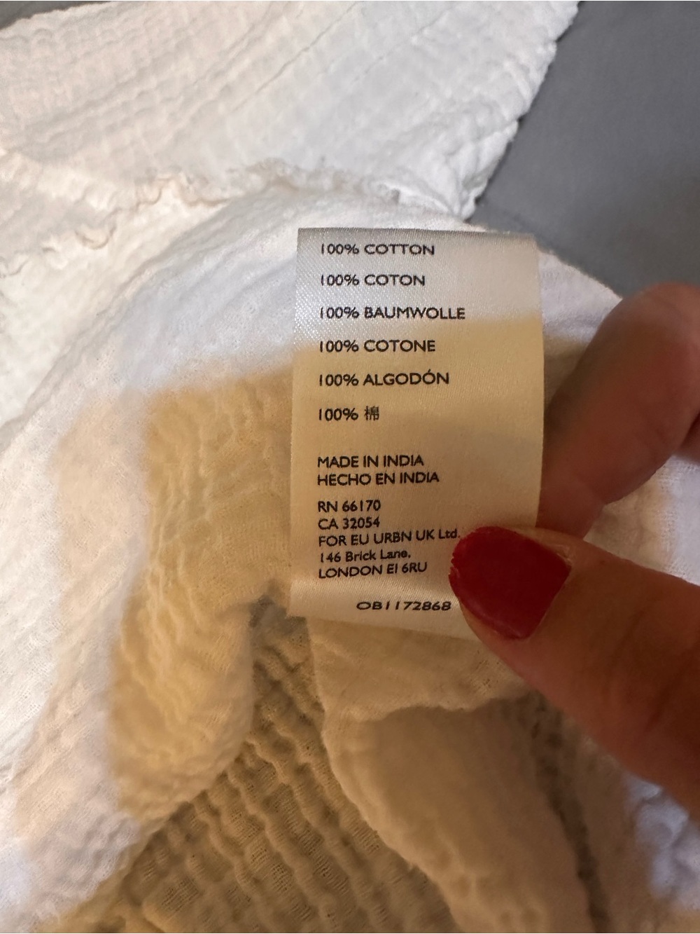 Urban Outfitters White Textured Gauze Top - Picture 7 of 9